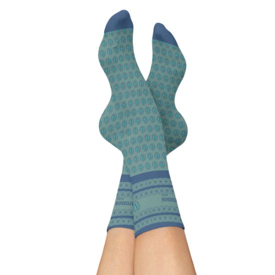 Picture of Mid Calf Custom Knit Woolen Dress Socks